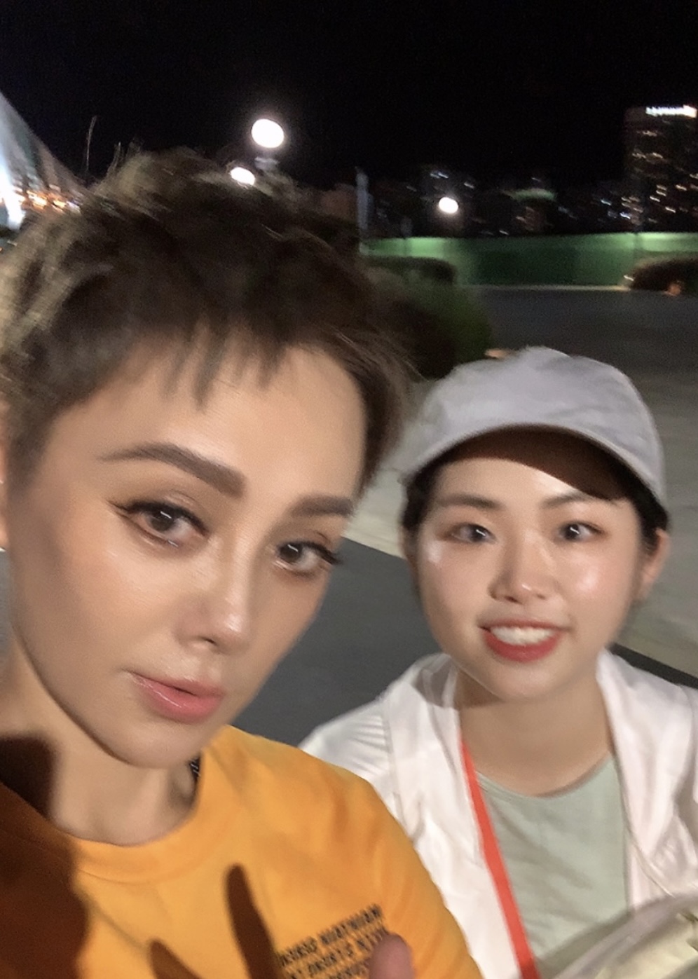 Photo with Ning Jing during the Chinese Restaurant production